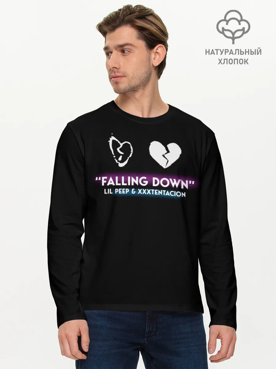 Мужской лонгслив базовый / Lil Peep Falling Down