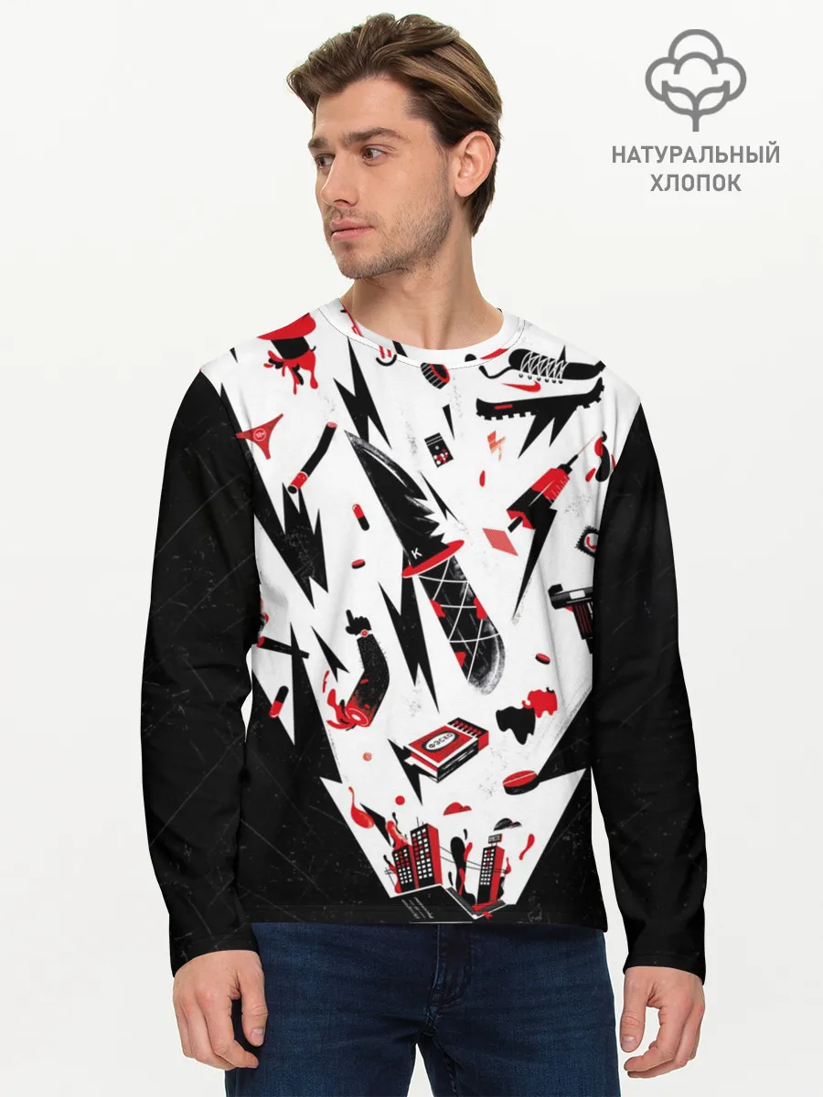 Мужской лонгслив базовый / Кровосток