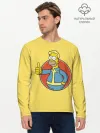 Мужской лонгслив базовый / Homer Fallout