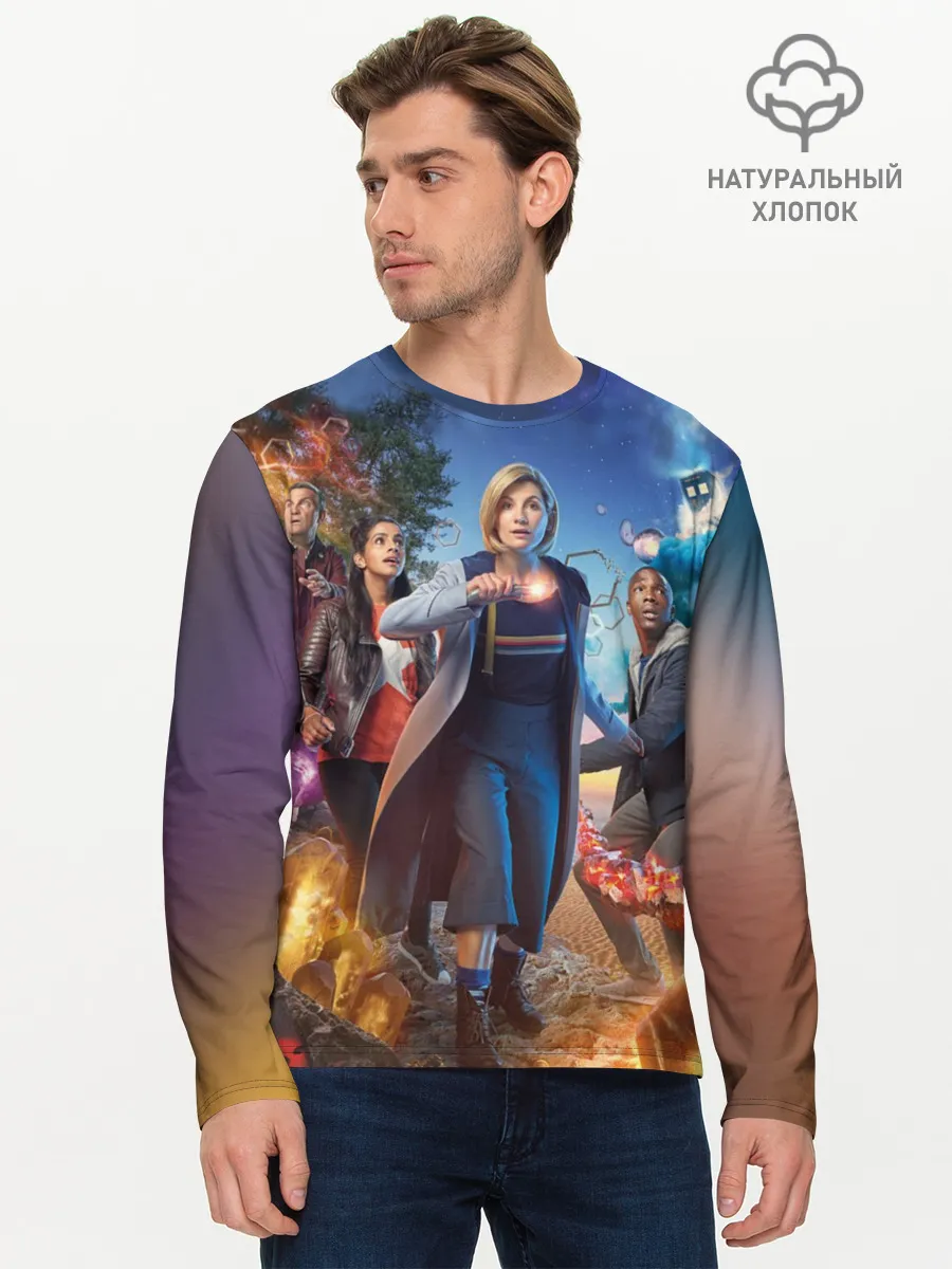 Мужской лонгслив базовый / Doctor who