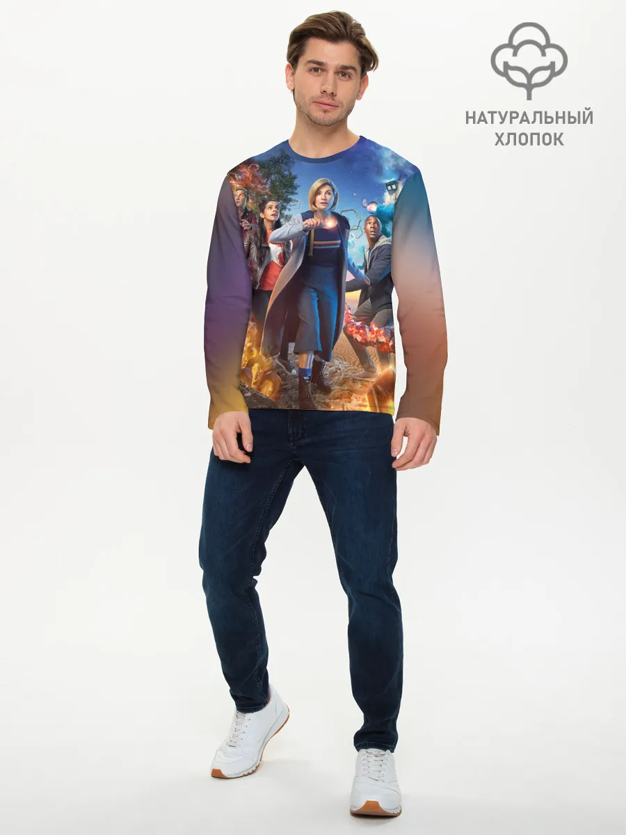 Мужской лонгслив базовый / Doctor who