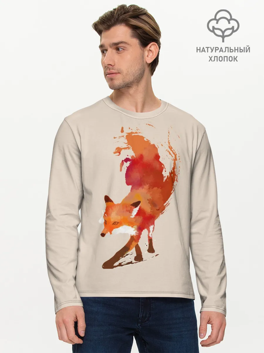 Мужской лонгслив базовый / Paint Fox