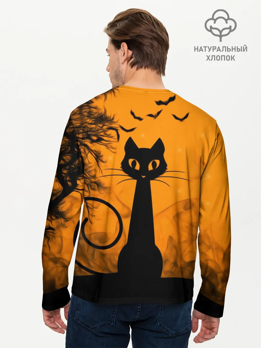 Мужской лонгслив базовый / Halloween