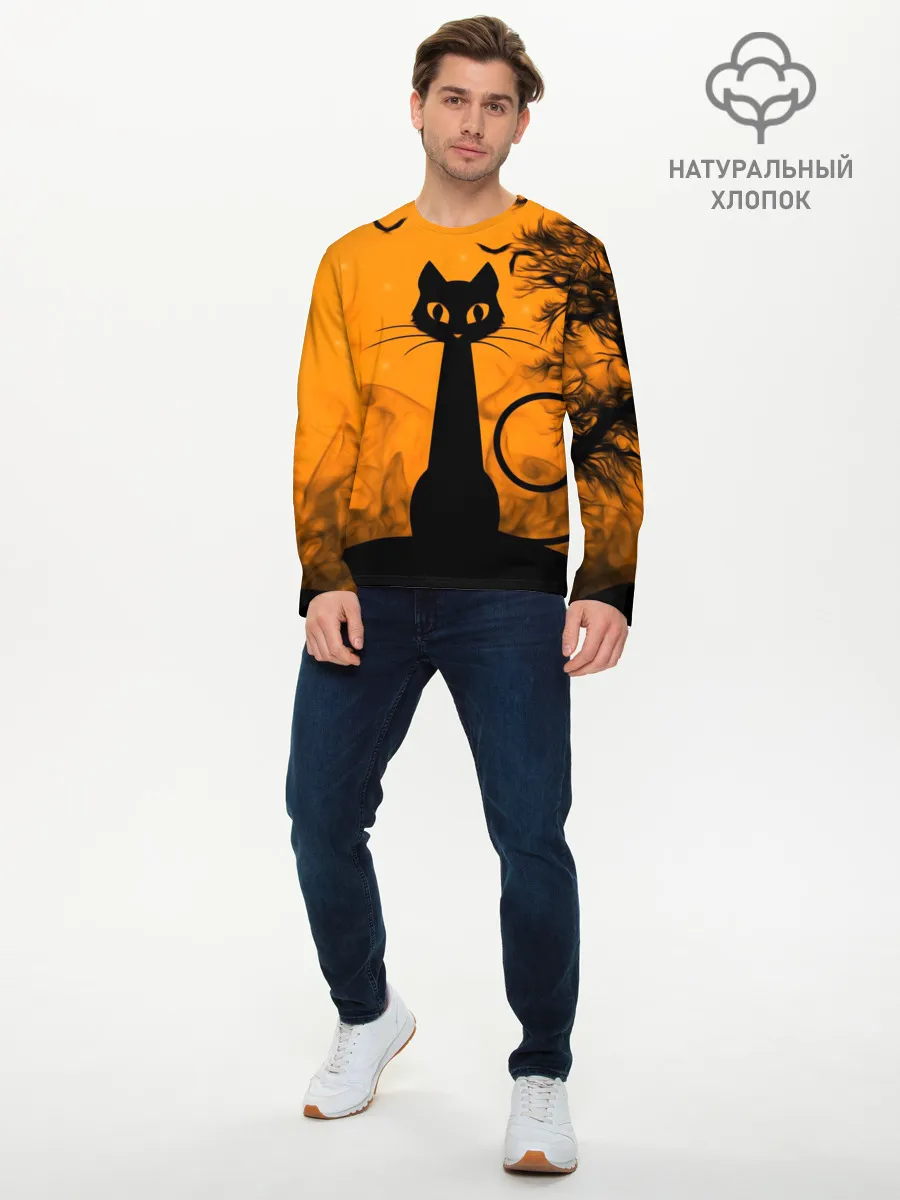 Мужской лонгслив базовый / Halloween