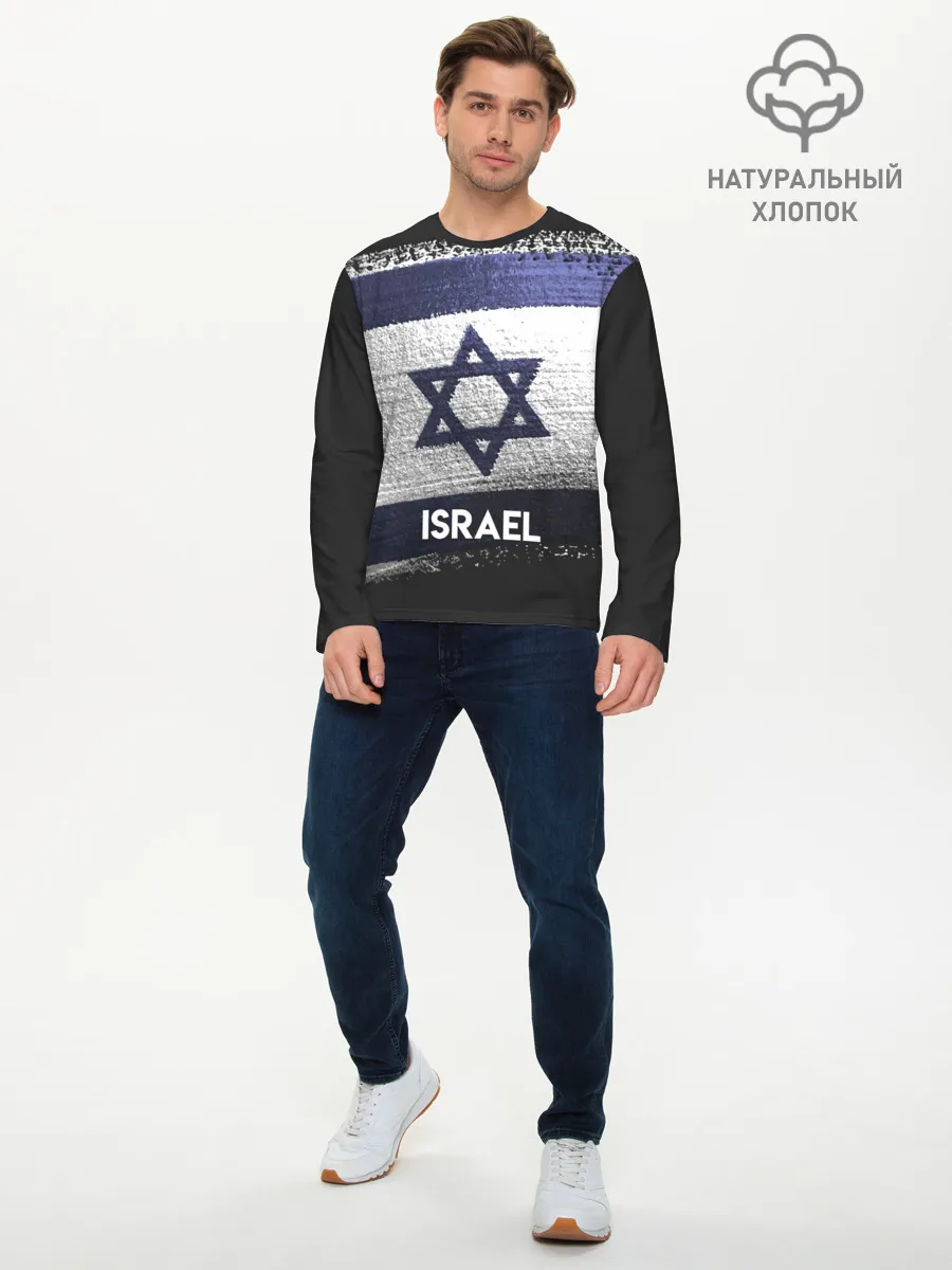 Мужской лонгслив базовый / Israel