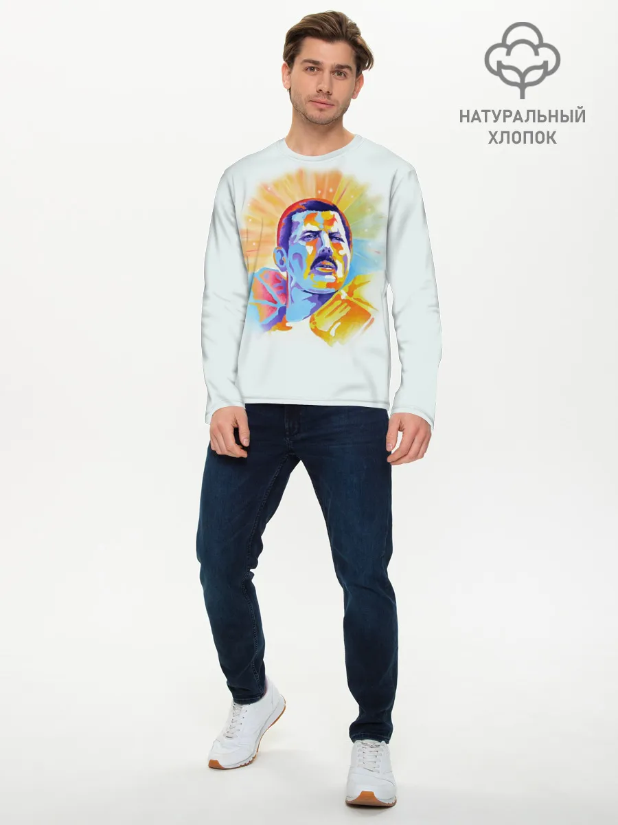 Мужской лонгслив базовый / Freddie Mercury