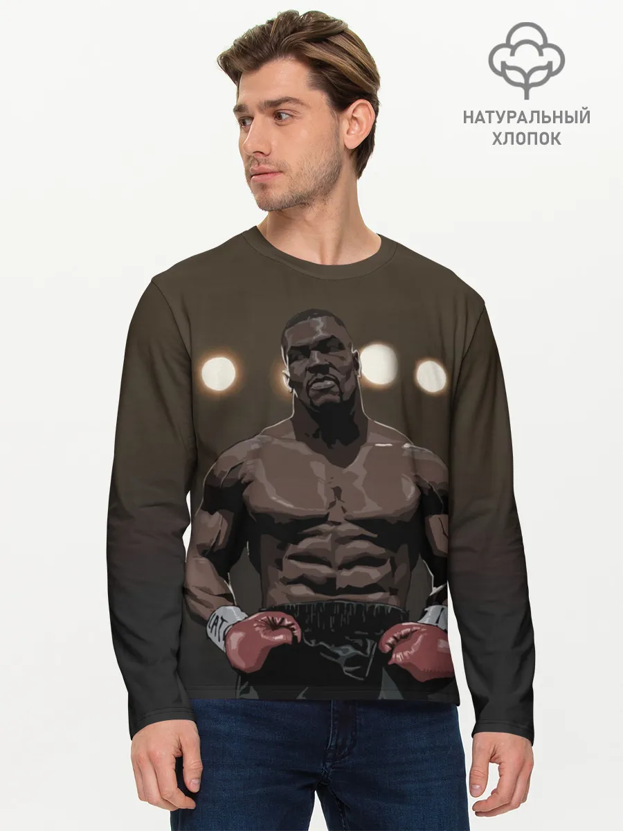 Мужской лонгслив базовый / Myke Tyson_7