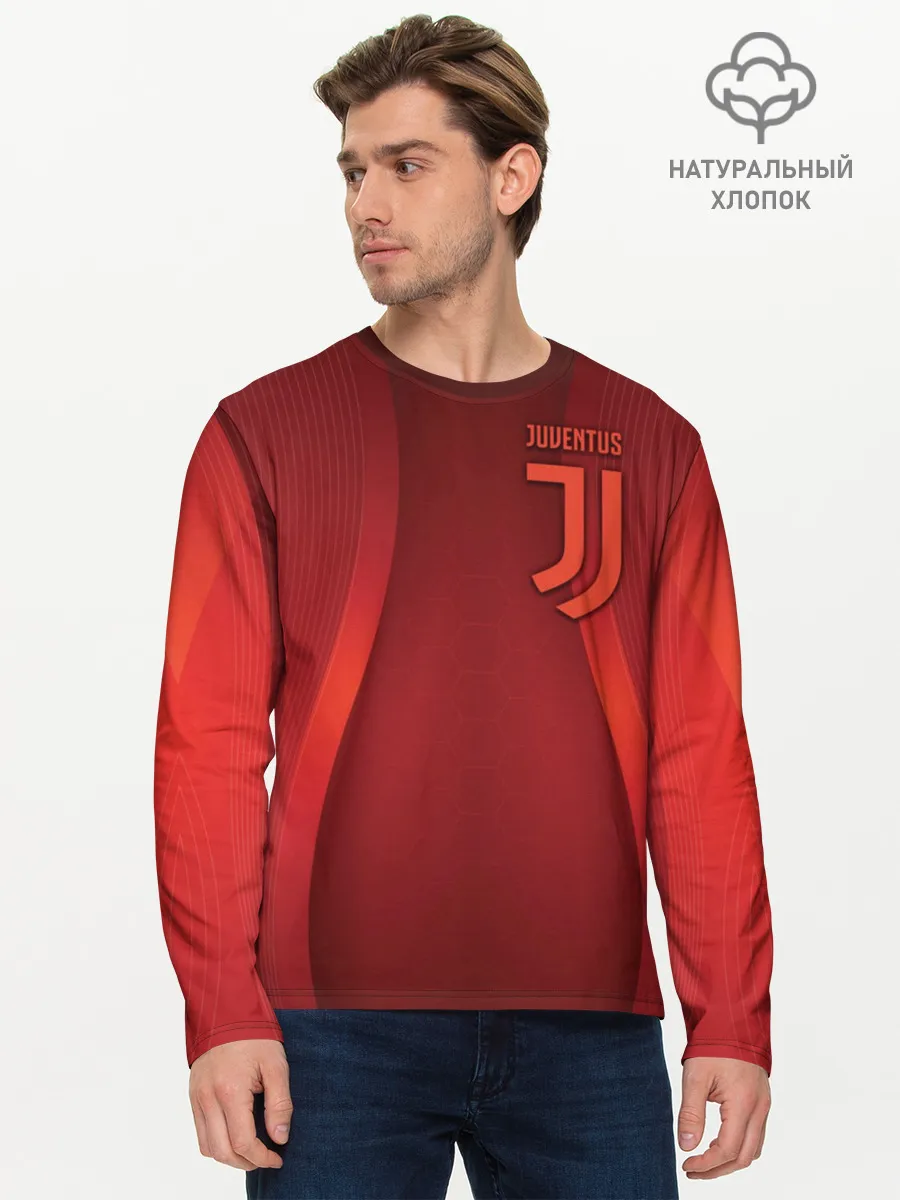 Мужской лонгслив базовый / Juventus new uniform