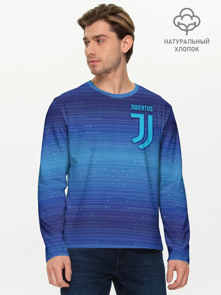 Мужской лонгслив базовый / Juventus new uniform