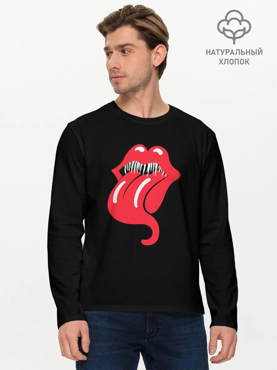 Мужской лонгслив базовый / Monsters Kiss