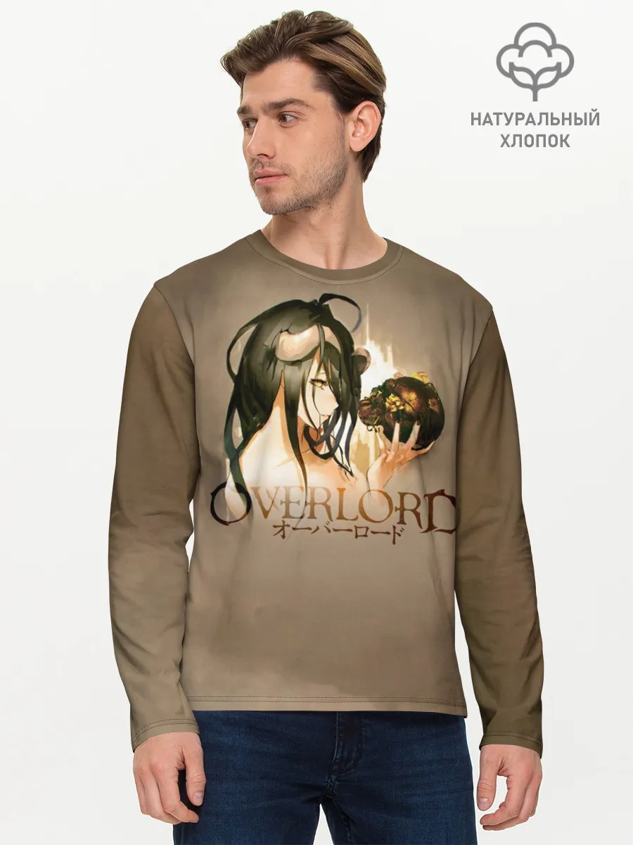 Мужской лонгслив базовый / Overlord Albedo