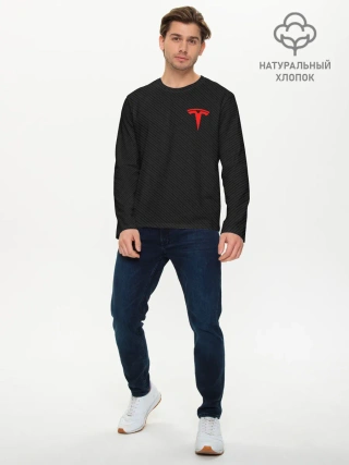 Мужской лонгслив базовый / TESLA