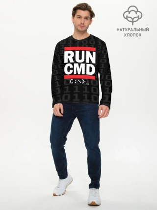 Мужской лонгслив базовый / RUN CMD