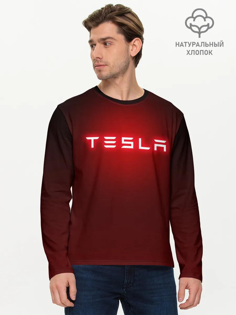 Мужской лонгслив базовый / TESLA