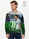 Мужской лонгслив базовый / Роналдо Ювентус