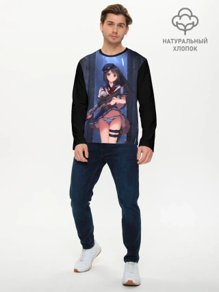 Мужской лонгслив базовый / Японская анимация