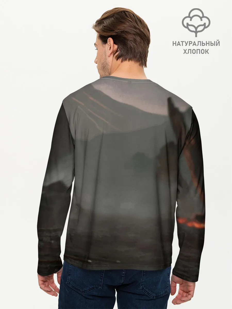 Мужской лонгслив базовый / YOU DIED