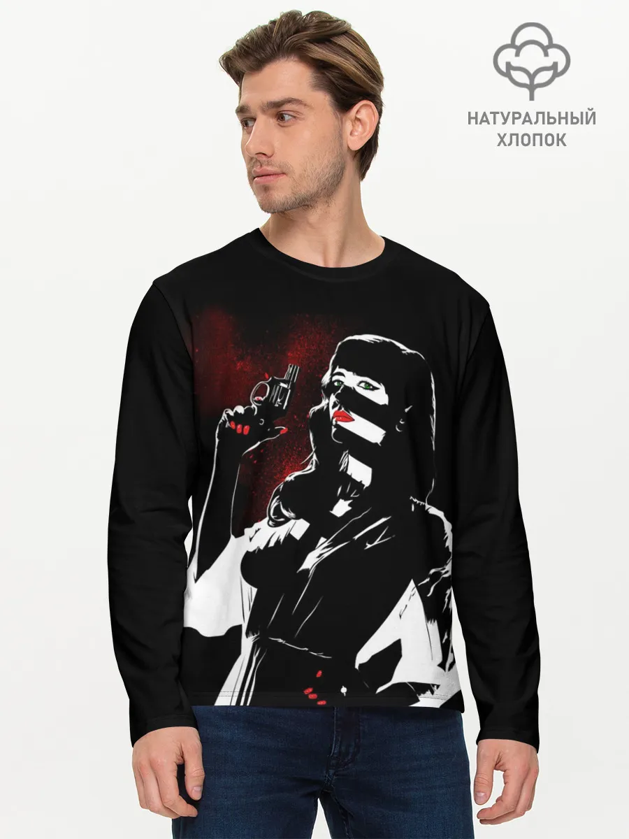 Мужской лонгслив базовый / Sin City - Ava Lord