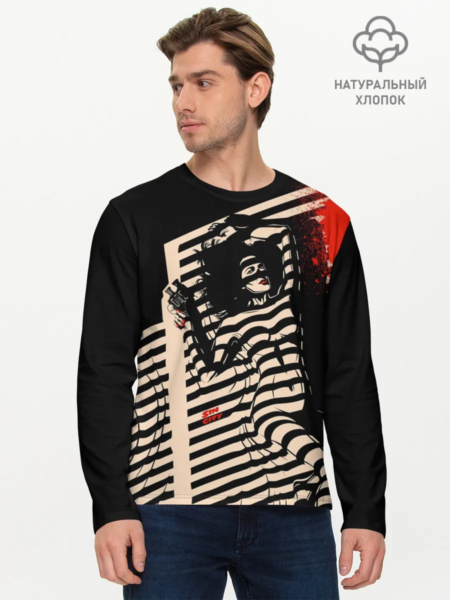 Мужской лонгслив базовый / Sin City - Ava