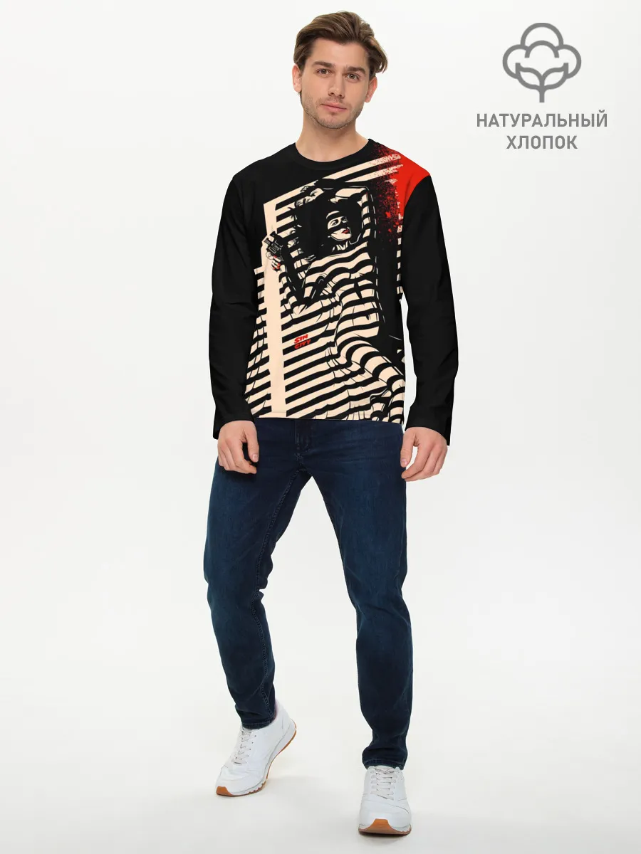 Мужской лонгслив базовый / Sin City - Ava