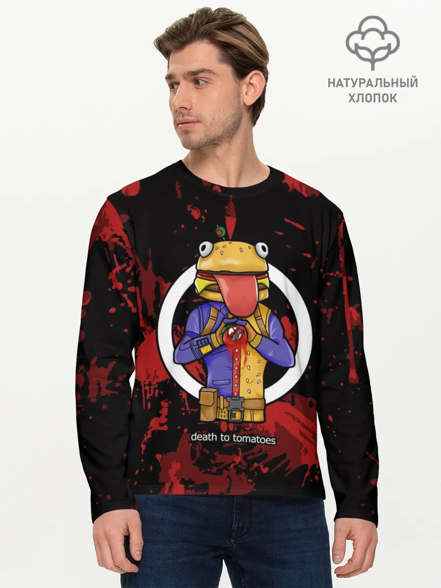 Мужской лонгслив базовый / БУРГЕРМЕН FORTNITE