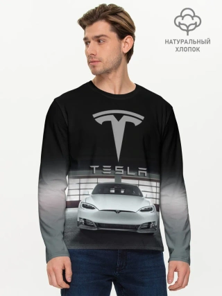 Мужской лонгслив базовый / TESLA
