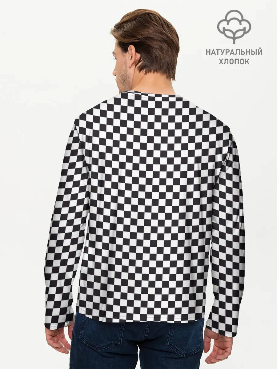 Мужской лонгслив базовый / Checkerboard