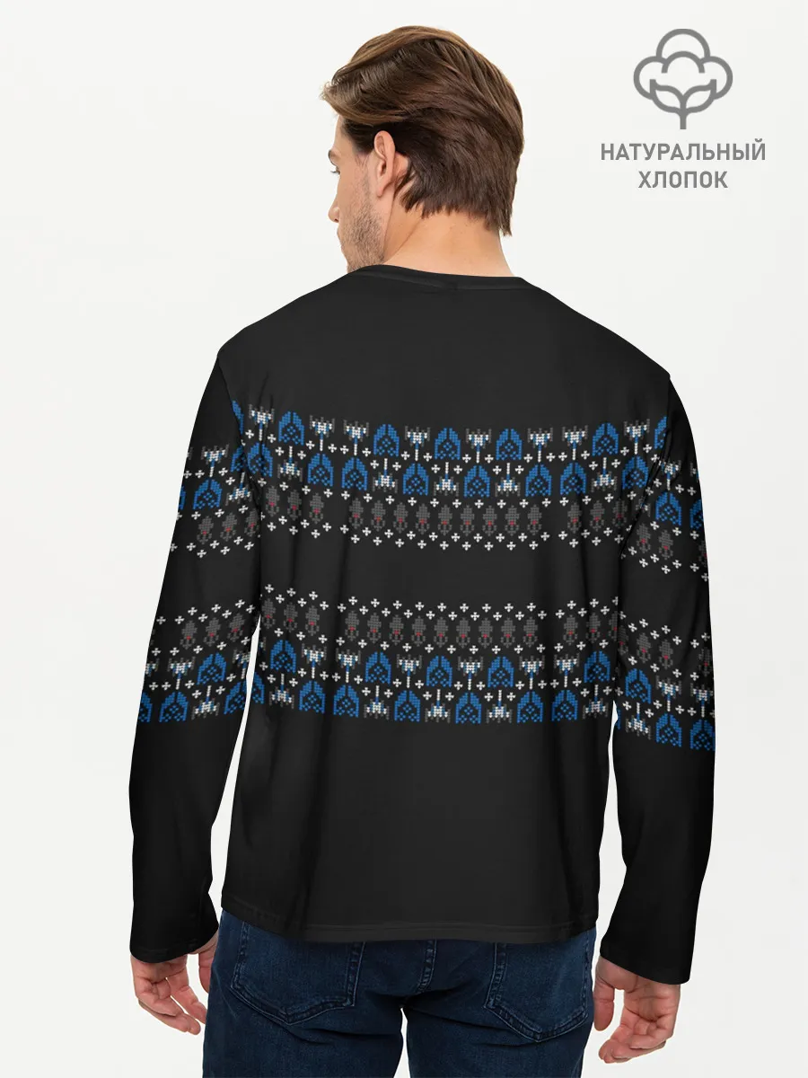 Мужской лонгслив базовый / N7 Вязаный