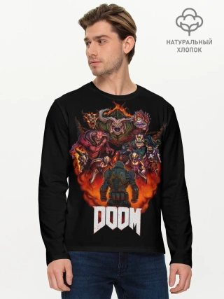 Мужской лонгслив базовый / DooM