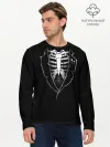Мужской лонгслив базовый / Скелет