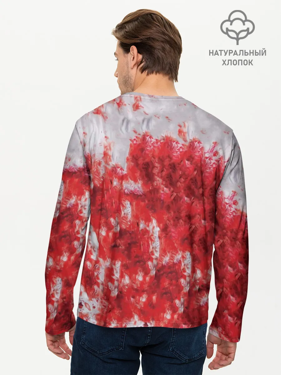 Мужской лонгслив базовый / Кровь