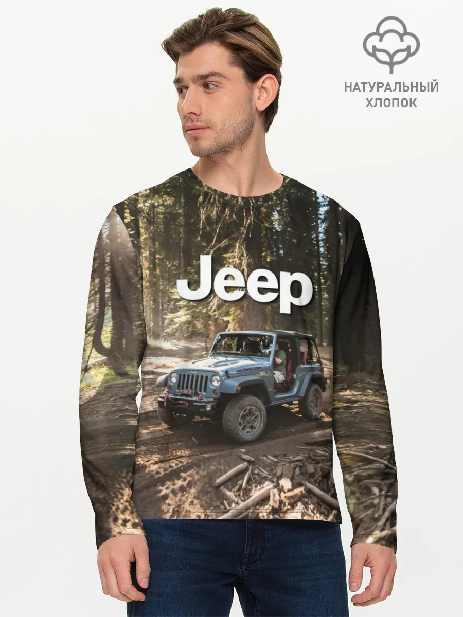 Мужской лонгслив базовый / Jeep