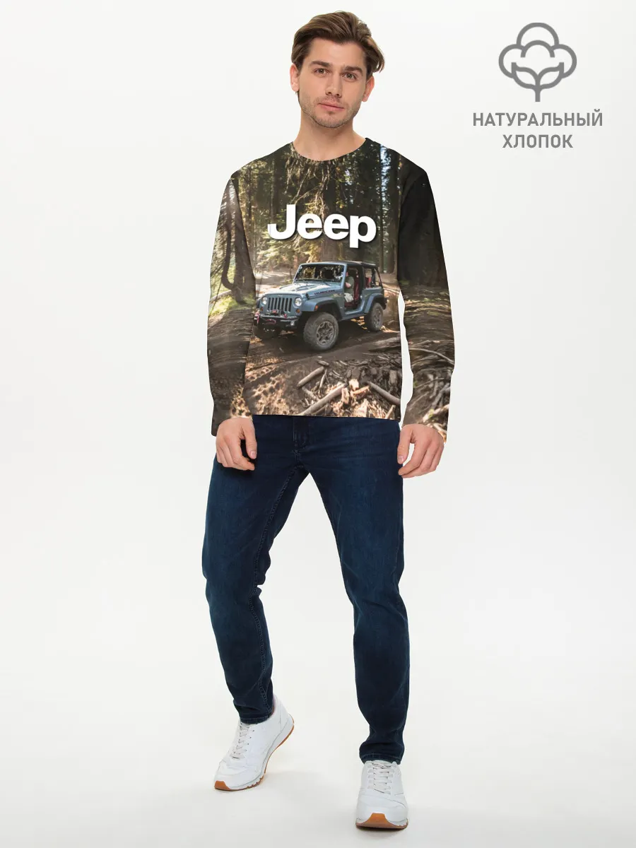 Мужской лонгслив базовый / Jeep