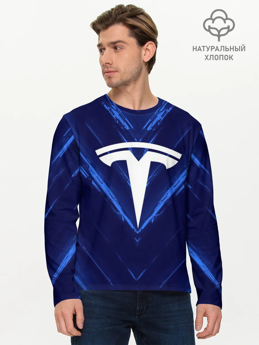 Мужской лонгслив базовый / TESLA