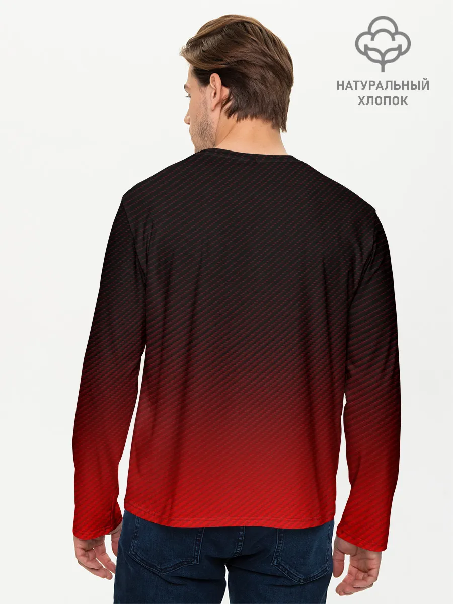 Мужской лонгслив базовый / RED CARBON