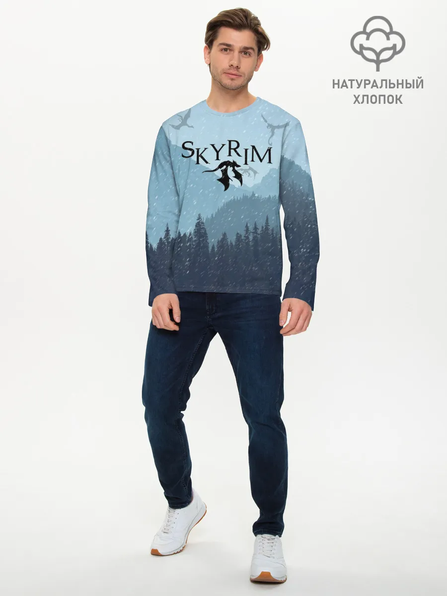 Мужской лонгслив базовый / TES SKYRIM