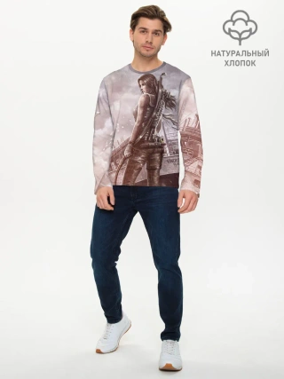 Мужской лонгслив базовый / Tomb Raider