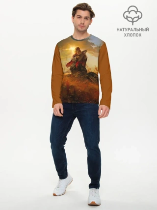 Мужской лонгслив базовый / русь
