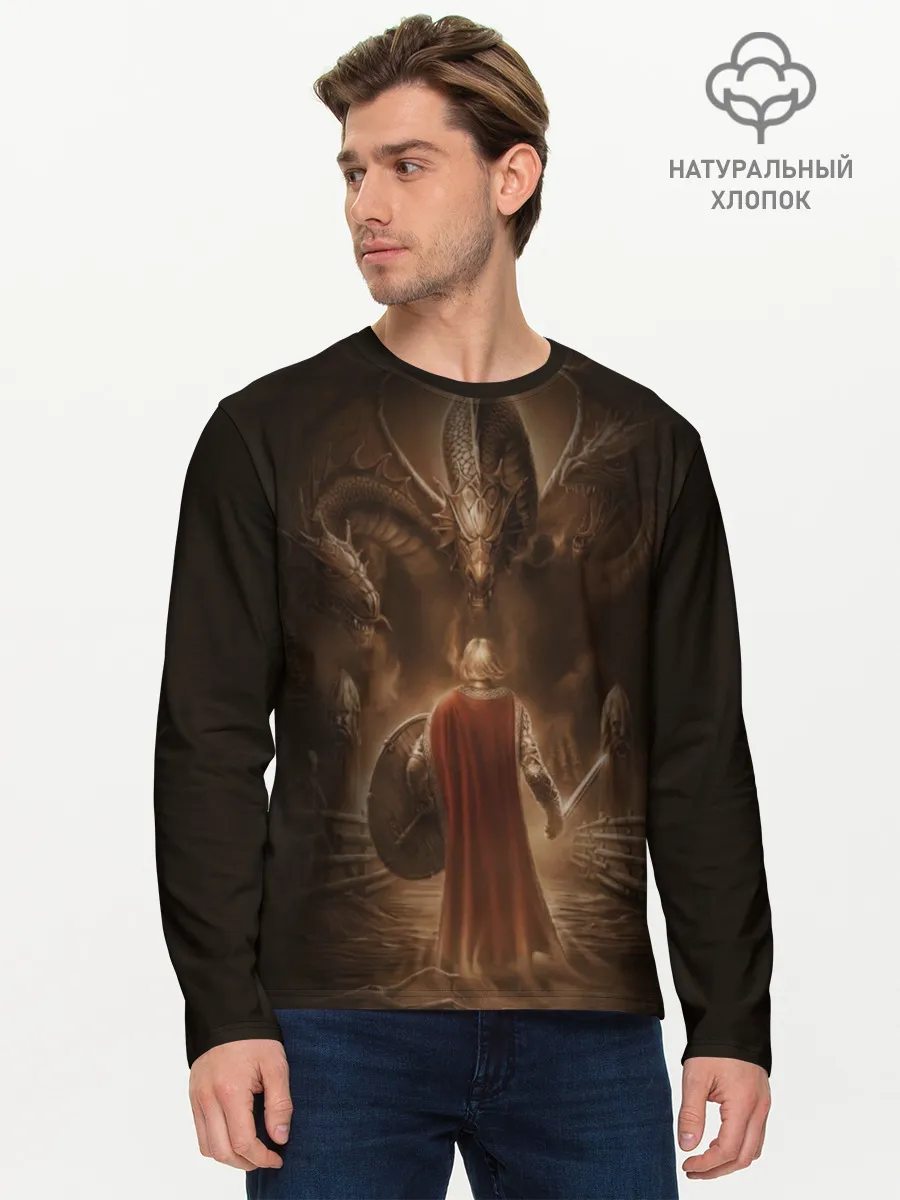 Мужской лонгслив базовый / русь