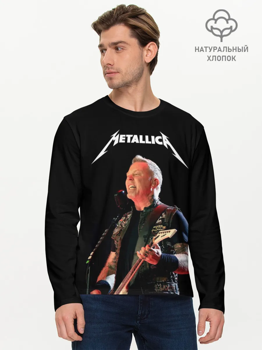 Мужской лонгслив базовый / Metallica