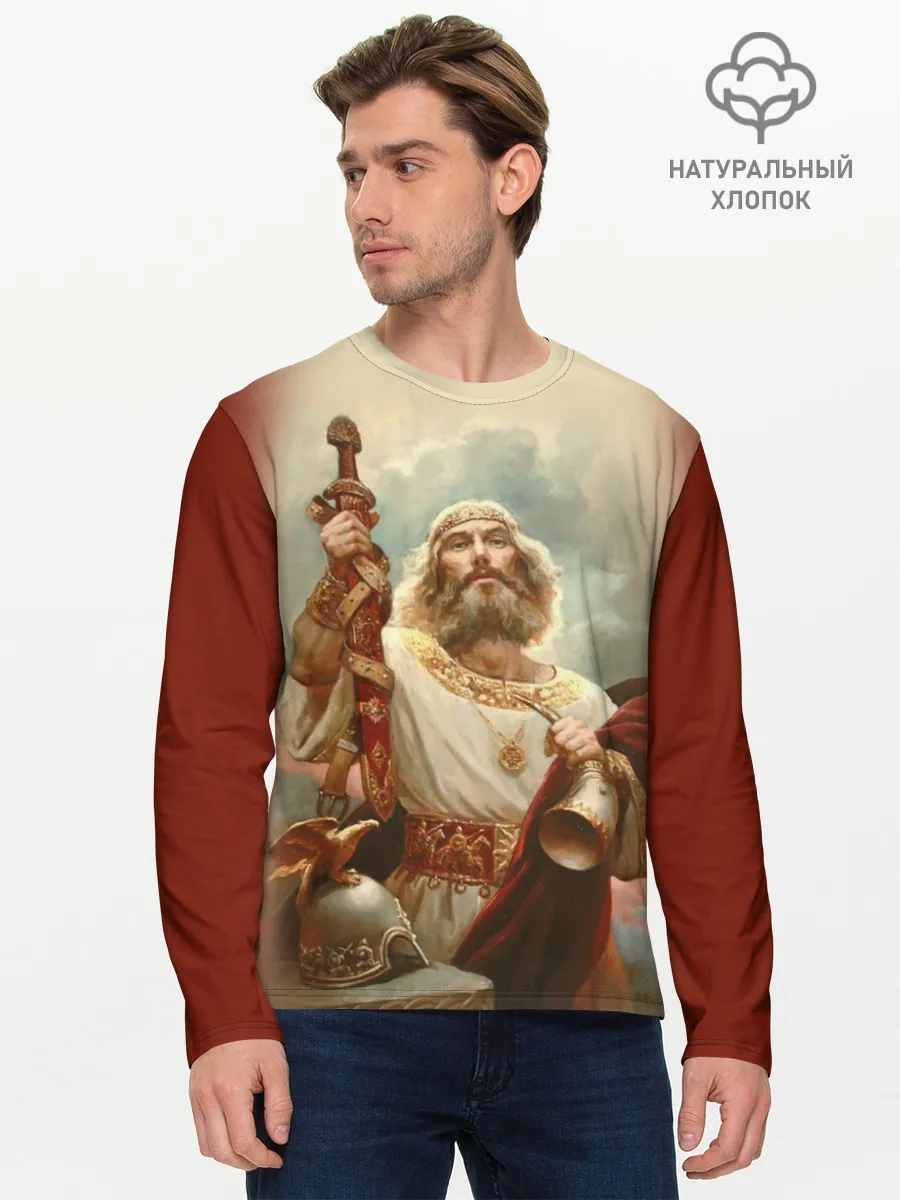 Мужской лонгслив базовый / русь