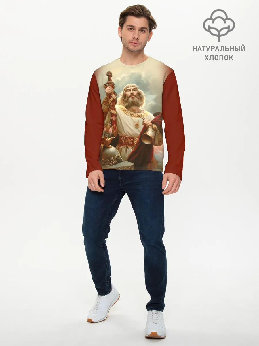 Мужской лонгслив базовый / русь