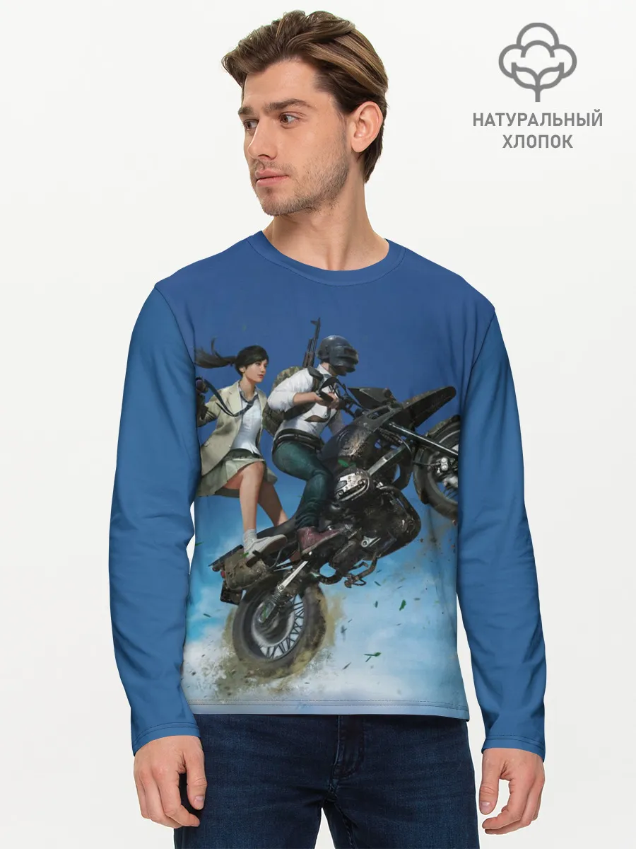 Мужской лонгслив базовый / PUBG