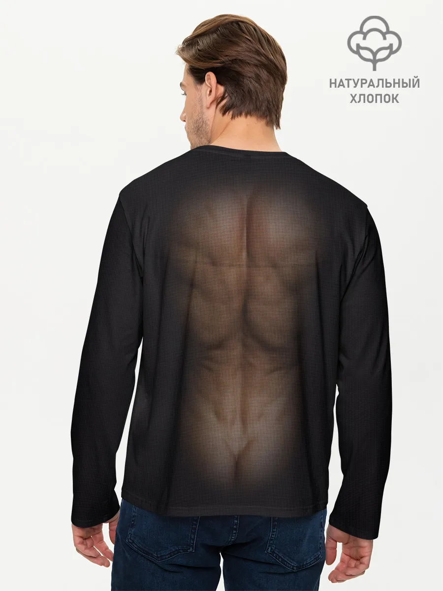 Мужской лонгслив базовый / Сетка