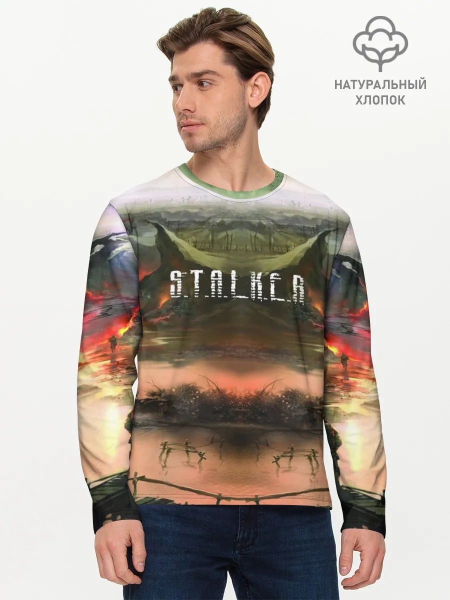 Мужской лонгслив базовый / STALKER