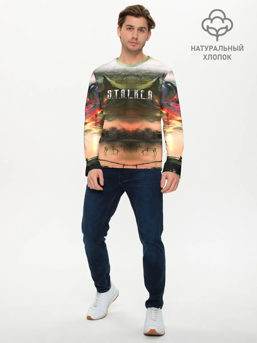 Мужской лонгслив базовый / STALKER