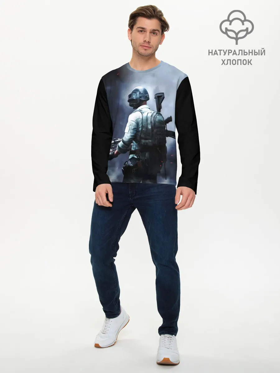 Мужской лонгслив базовый / PUBG