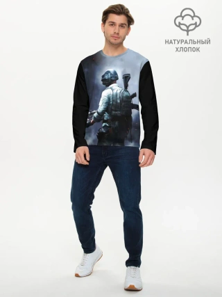 Мужской лонгслив базовый / PUBG
