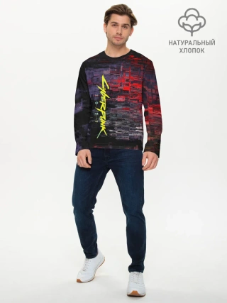 Мужской лонгслив базовый / CYBERPUNK 2077