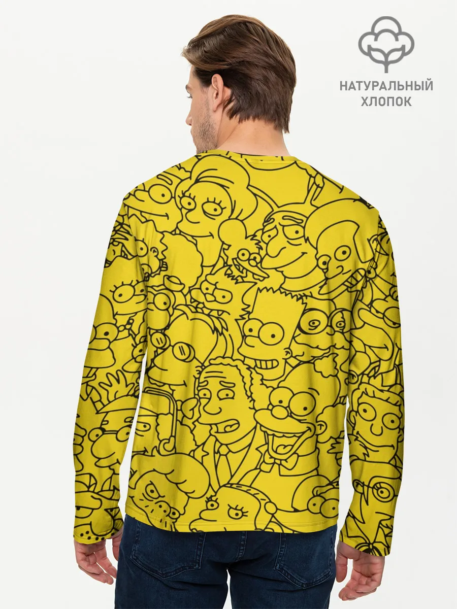 Мужской лонгслив базовый / Симпсоны